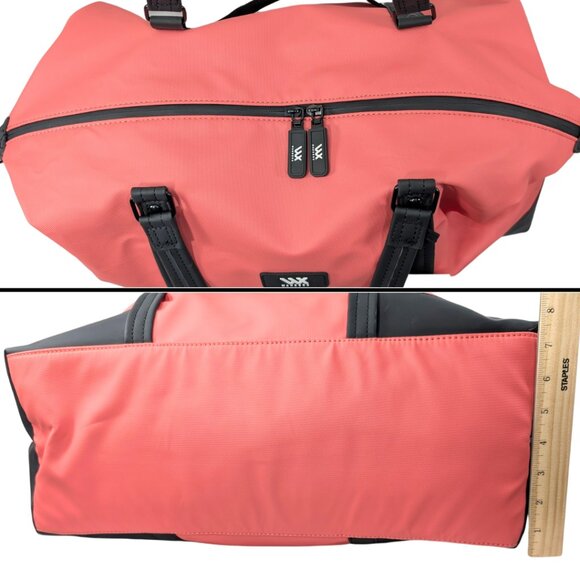 WanderX NWT Pink Coral Large Nylon Spinner Travel Duffel Bag - Picture 4 of 8